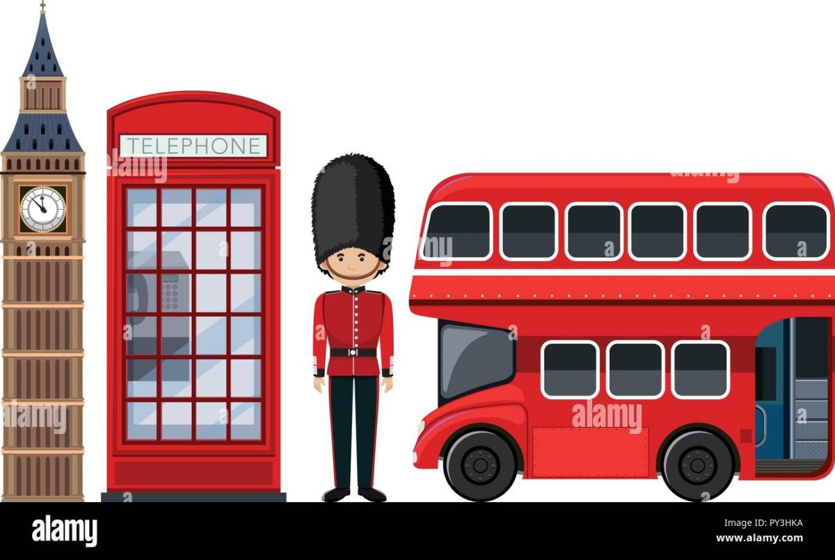 Красный автобус Лондон вектор