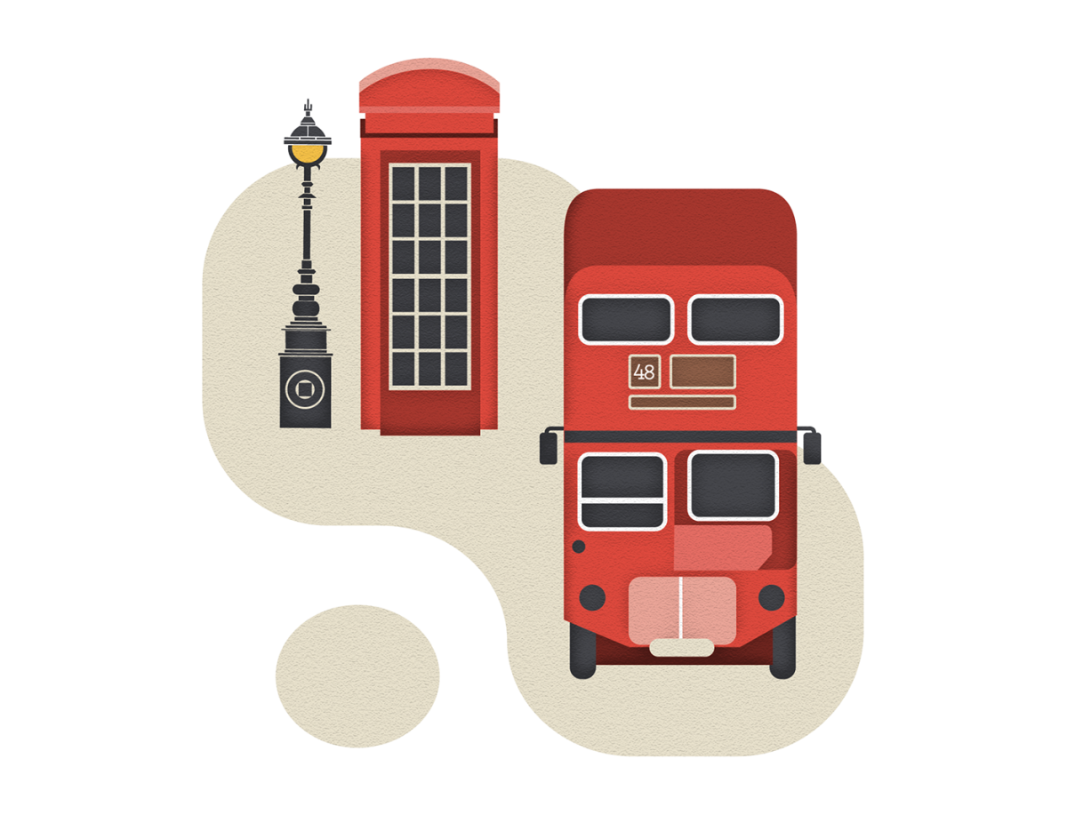 Дабл Деккер Англия рисунок