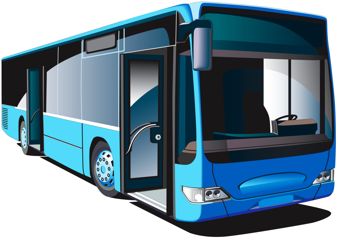 Автобусы вразброс вектор