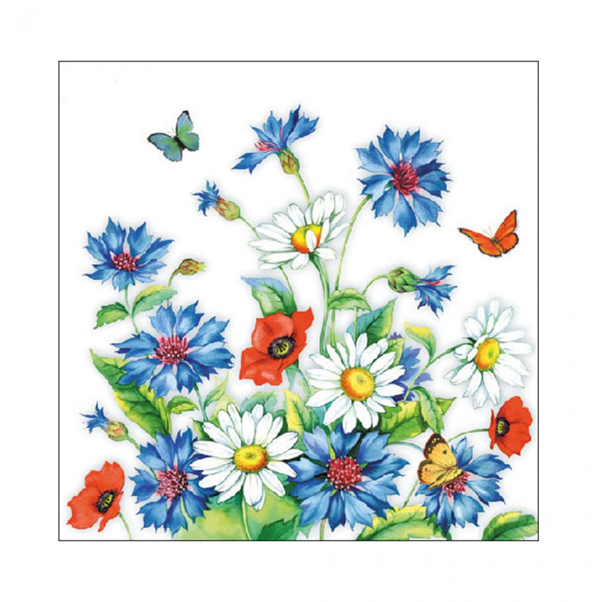 Цветок Василек для детей