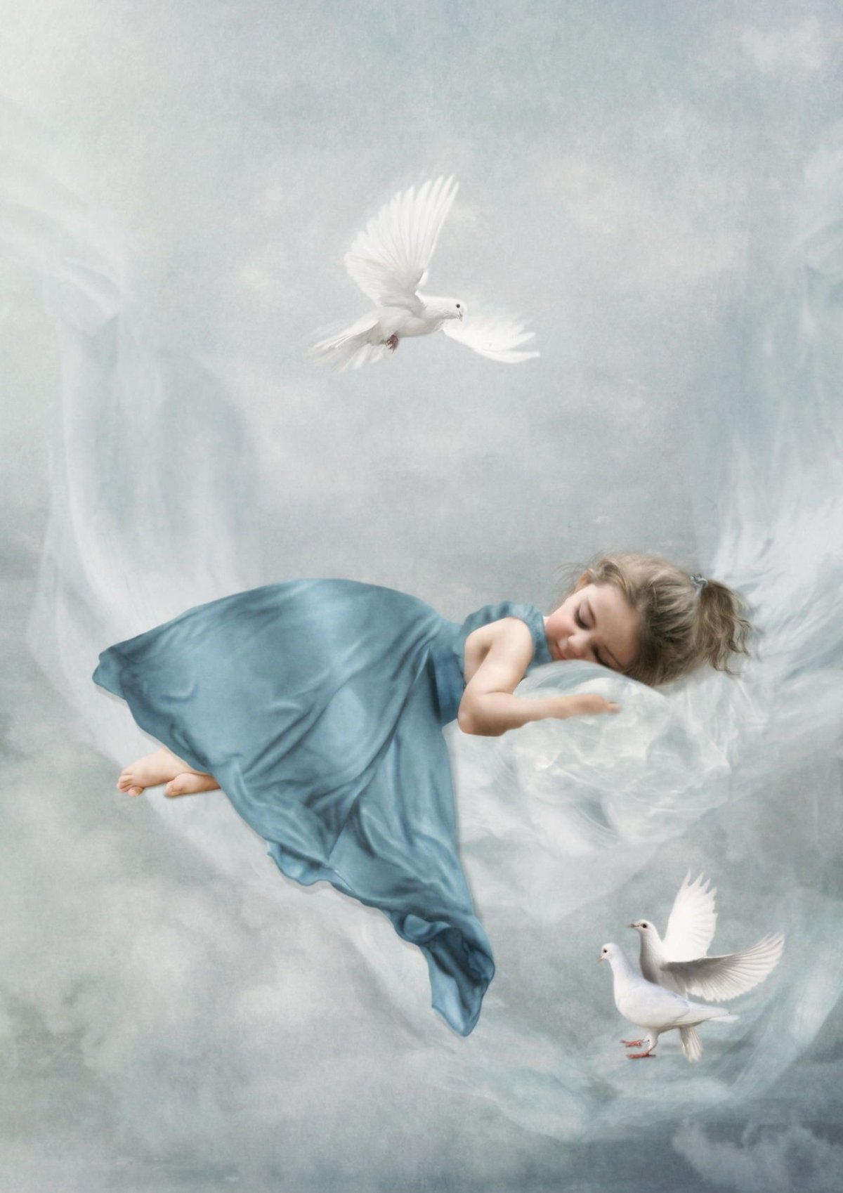 Девушка с голубем