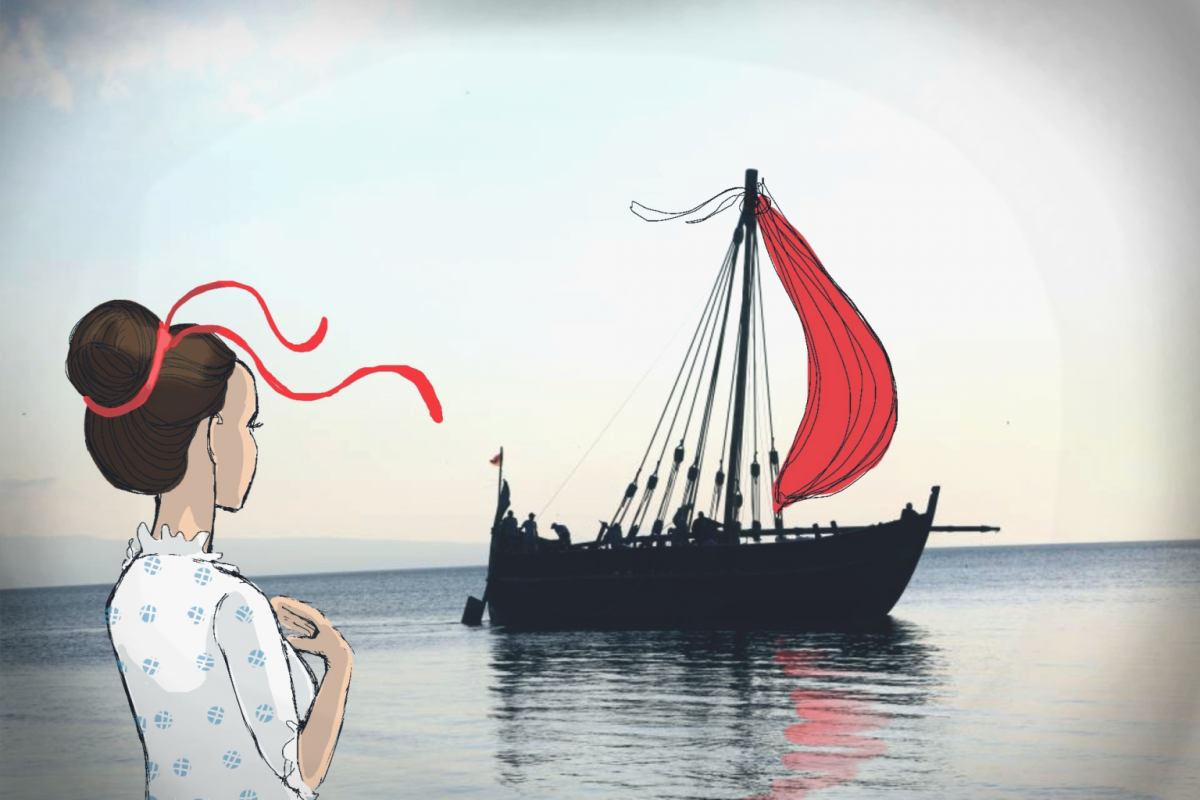 Корабль рисунок