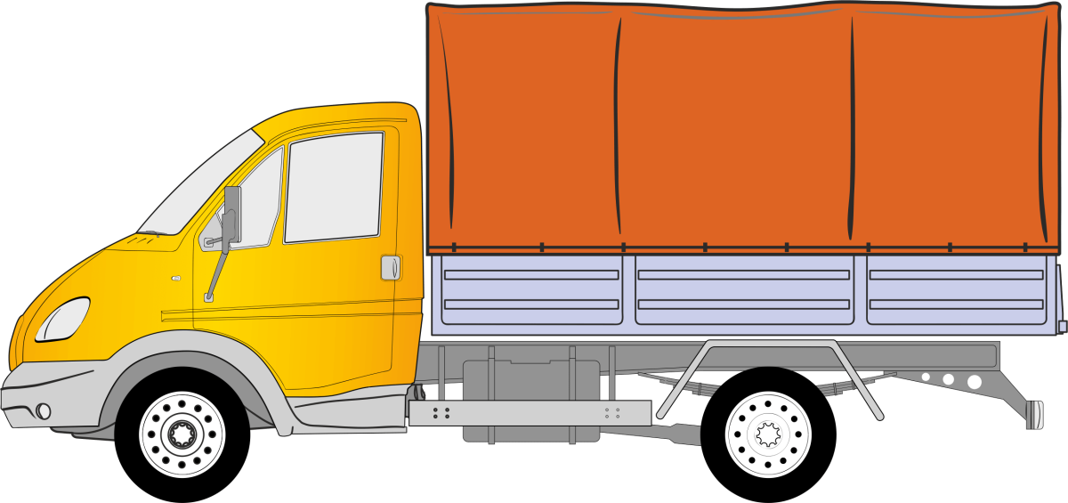 Грузовая Газель мультяшная