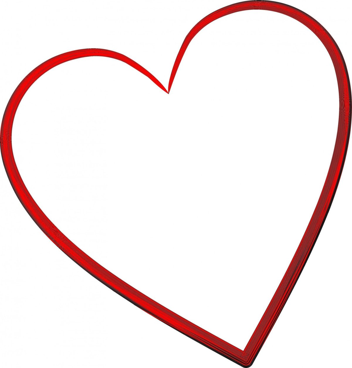 Сердечко контур