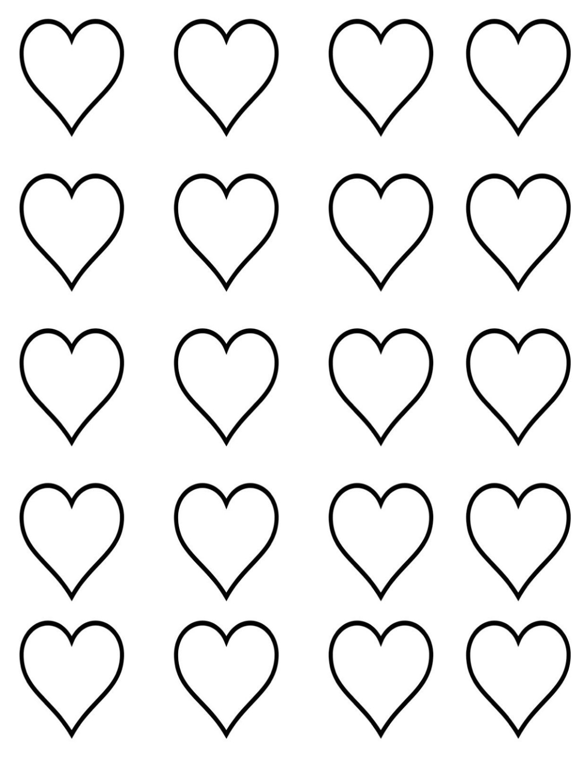 Сердце шаблон