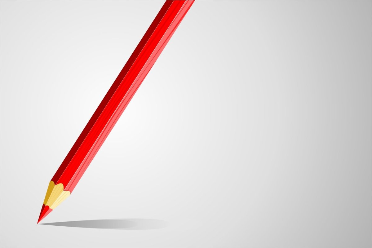 Цветной карандаш красный