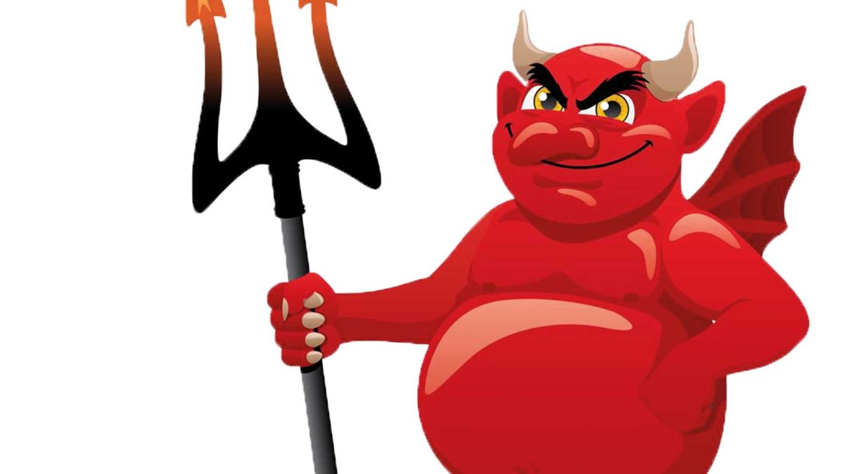Черт с трезубцем