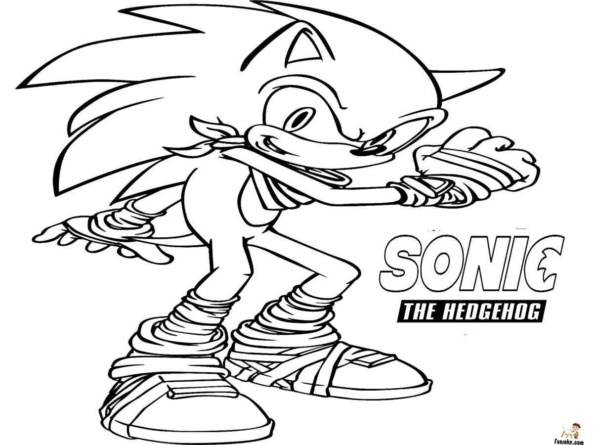 Раскраски Соник Вейв