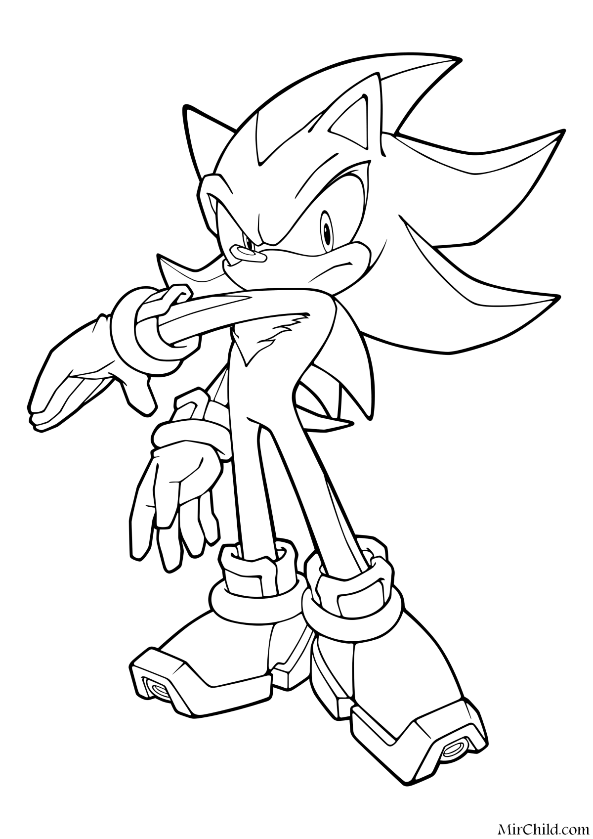 Соник Мания раскраска