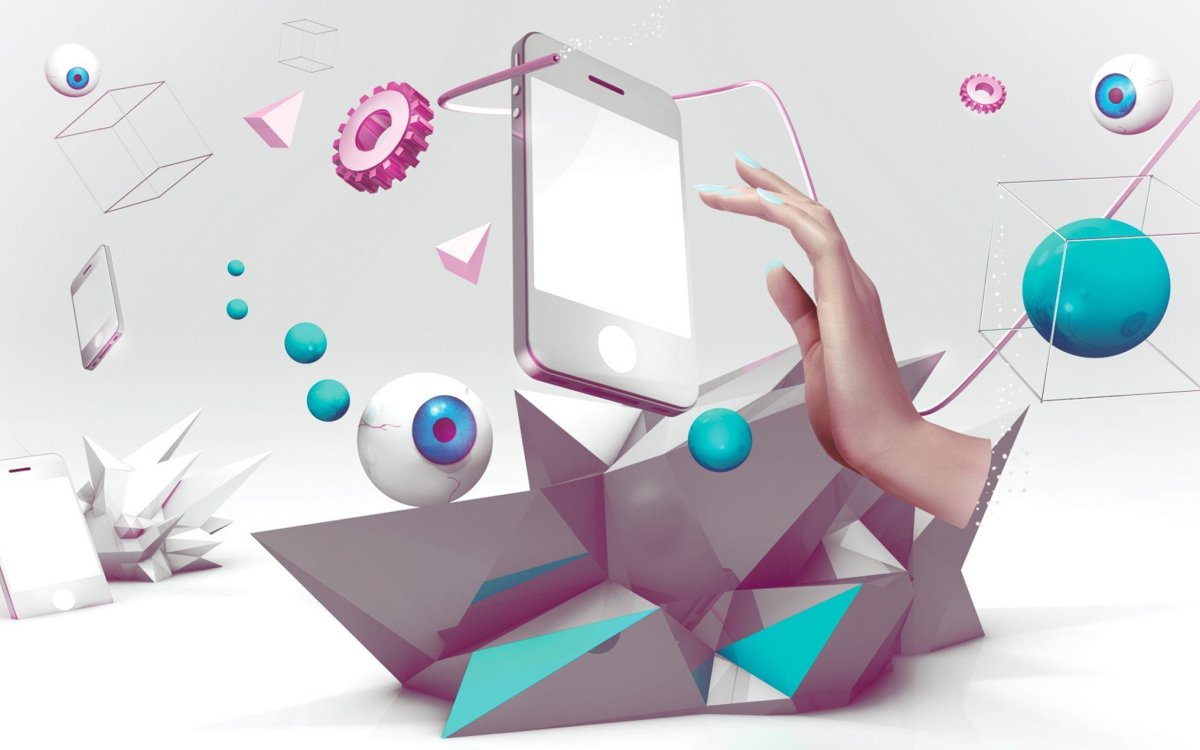 Технологичный графический дизайн