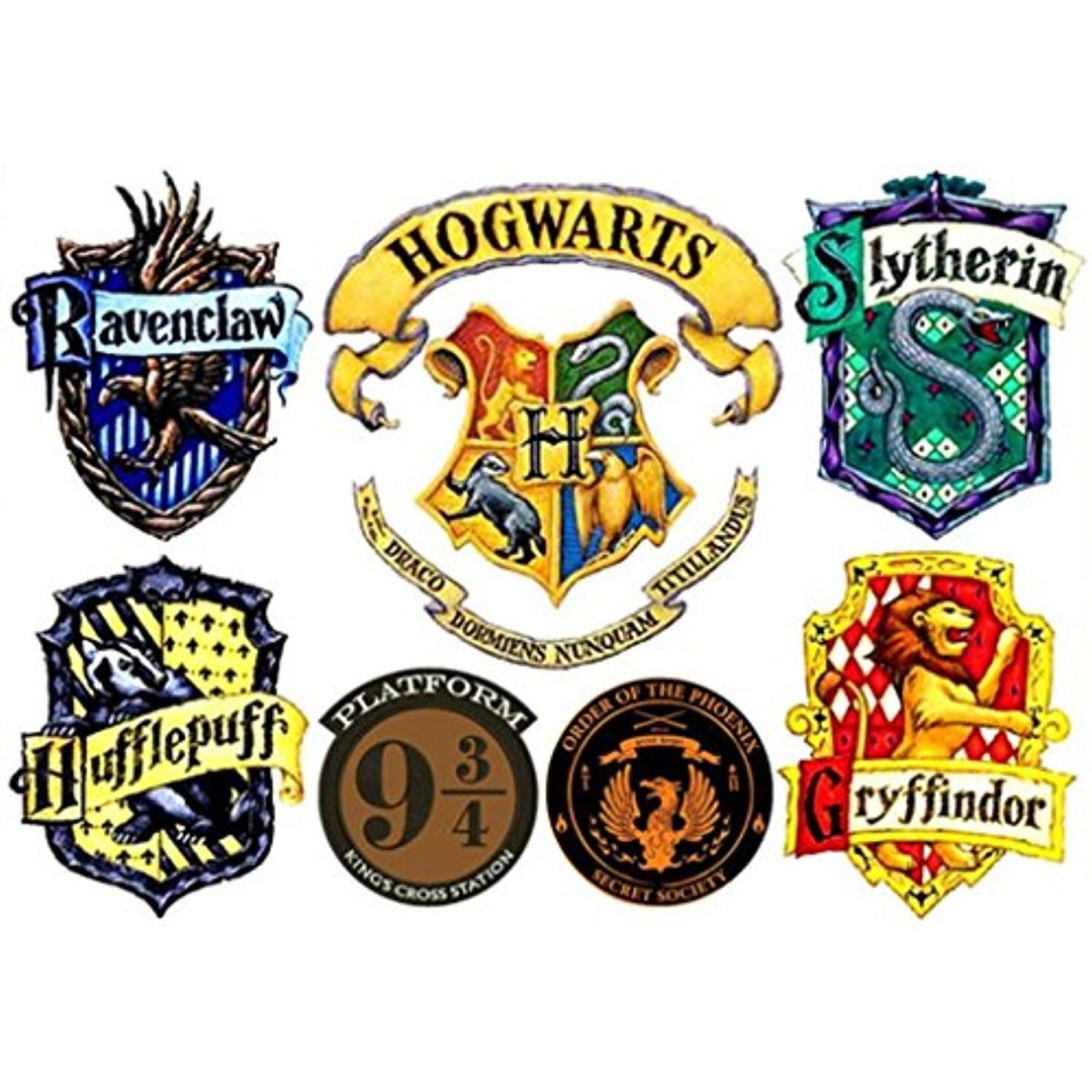 Гарри Поттер печать наклейки Слизерин