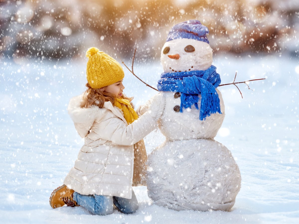 Обои Снеговик