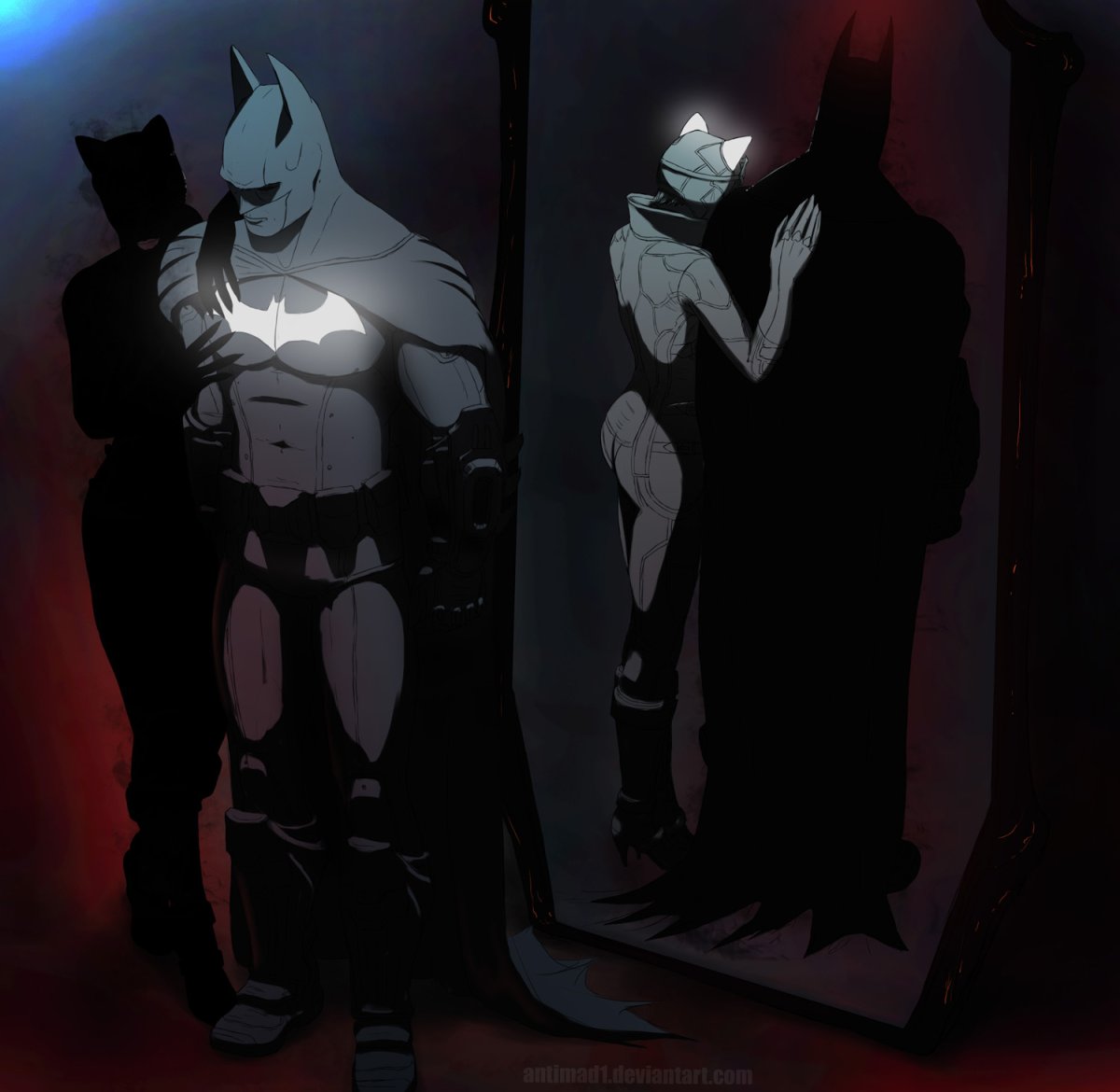 Batman and Catwoman DEVIANTART by antimad1