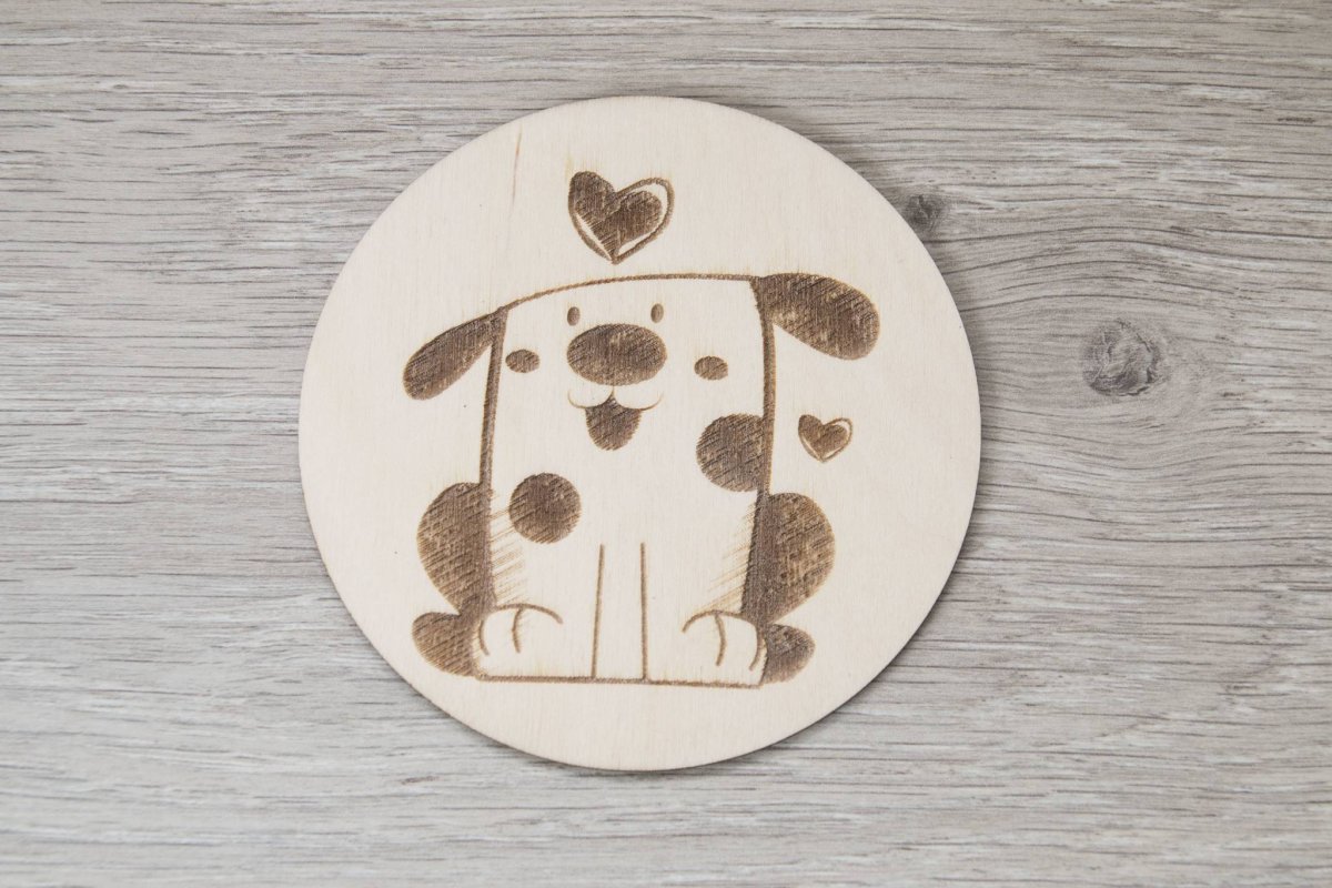 Подставка для кружки Выжигание