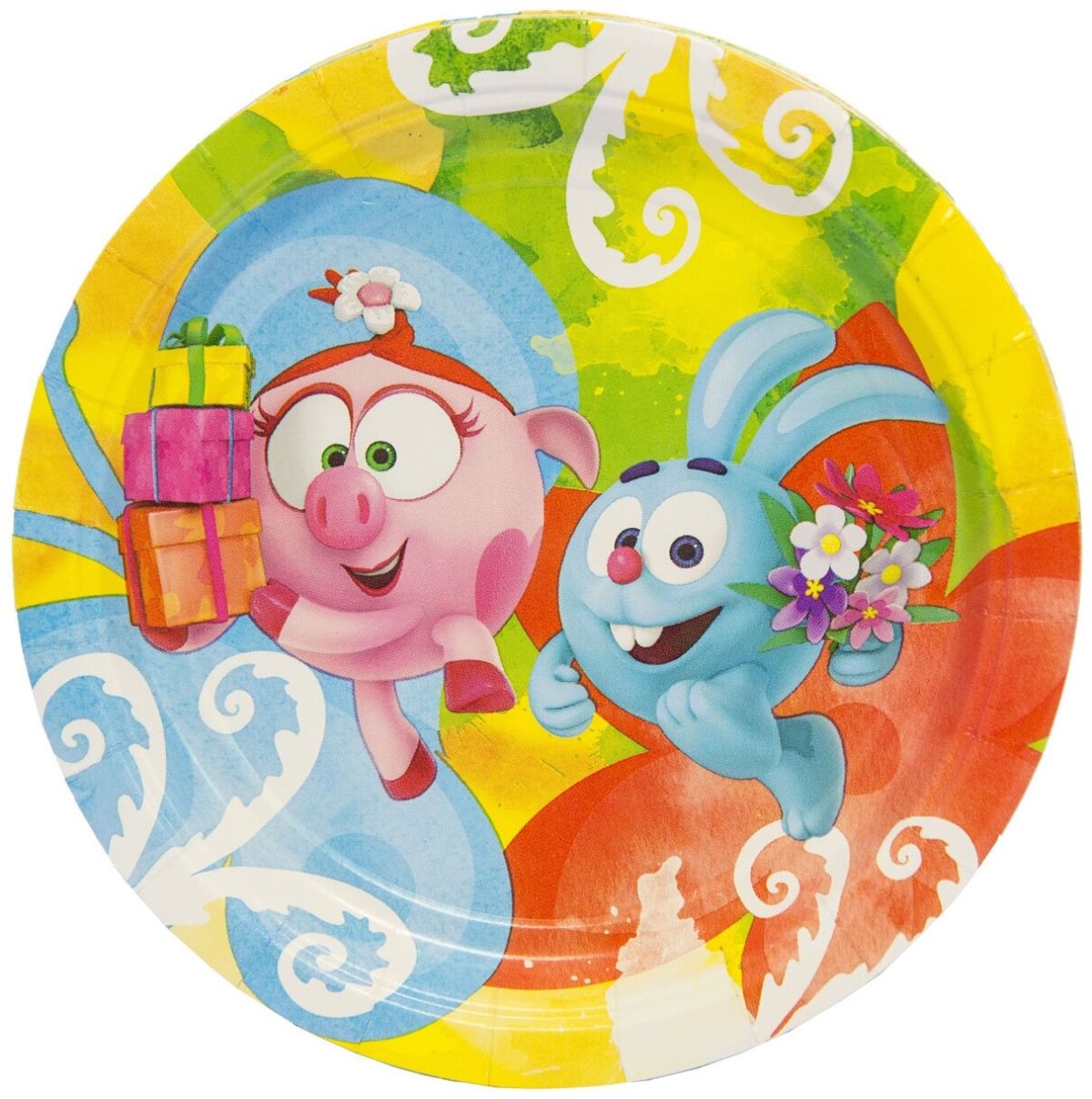 Тарелки Смешарики одноразовые