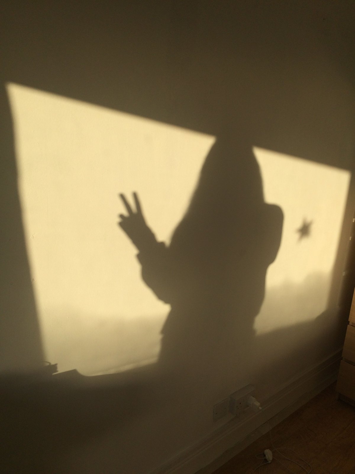 Тень девушки на аву