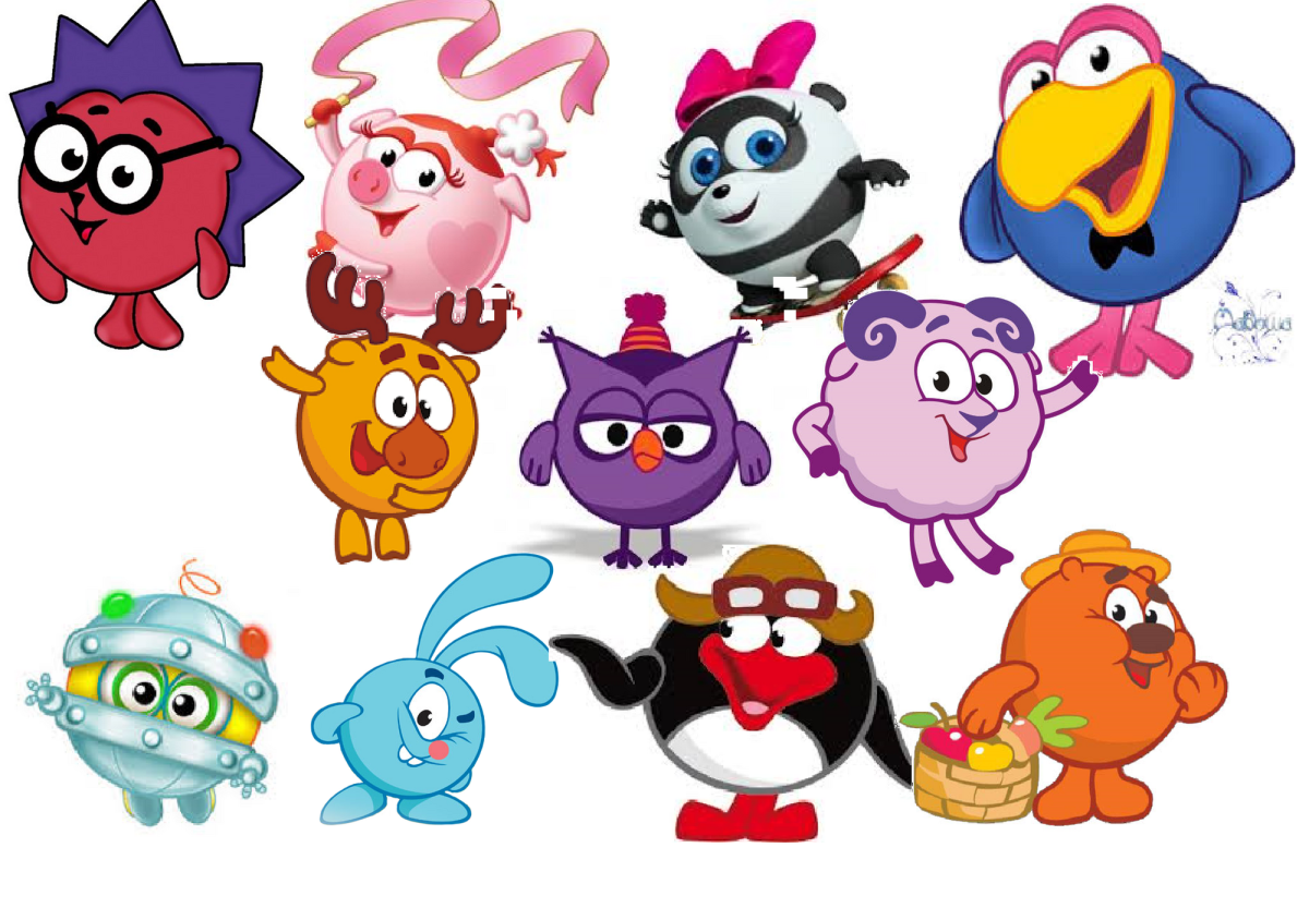 Смешарики картинки всех персонажей