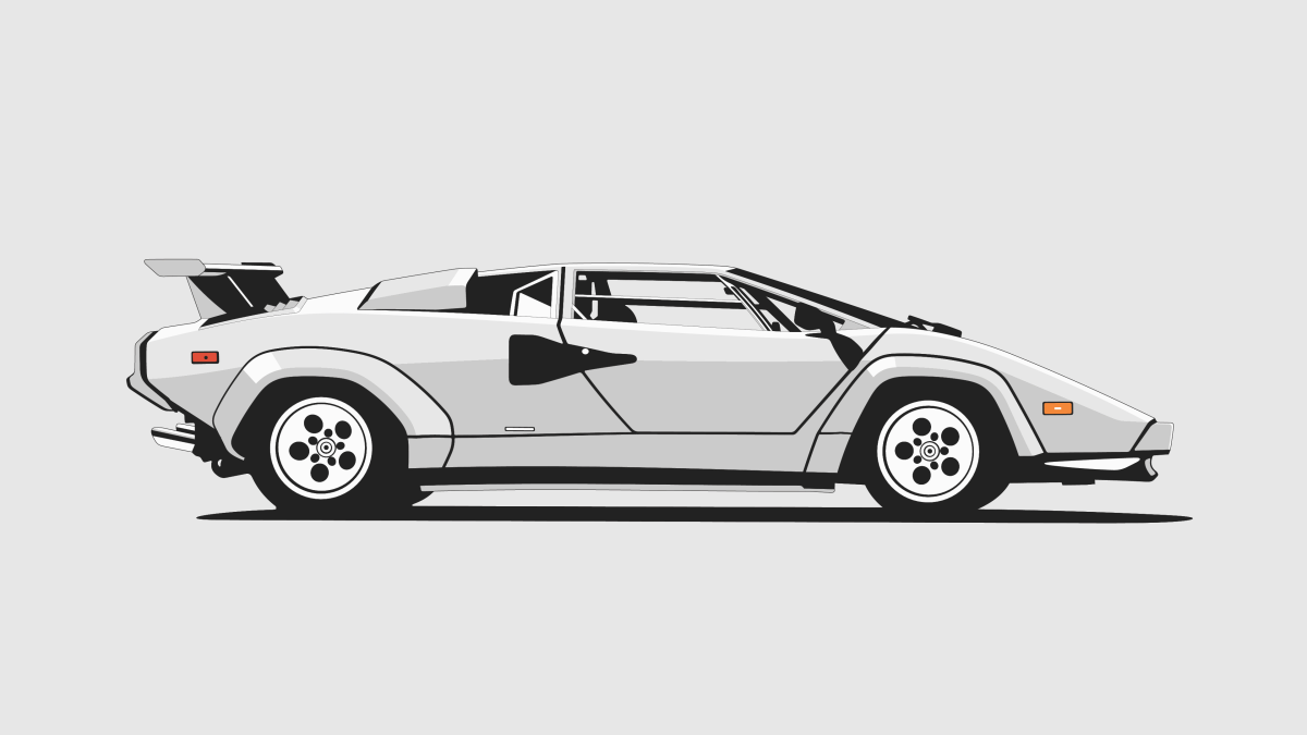 Lamborghini Countach 4k