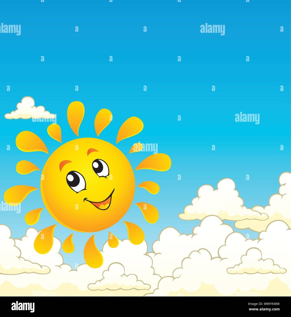 Солнышко с облаками