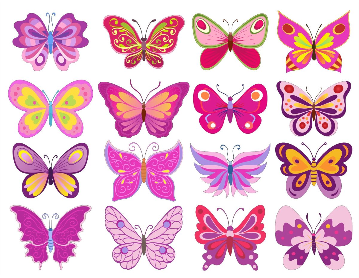 Бабочки для вырезания