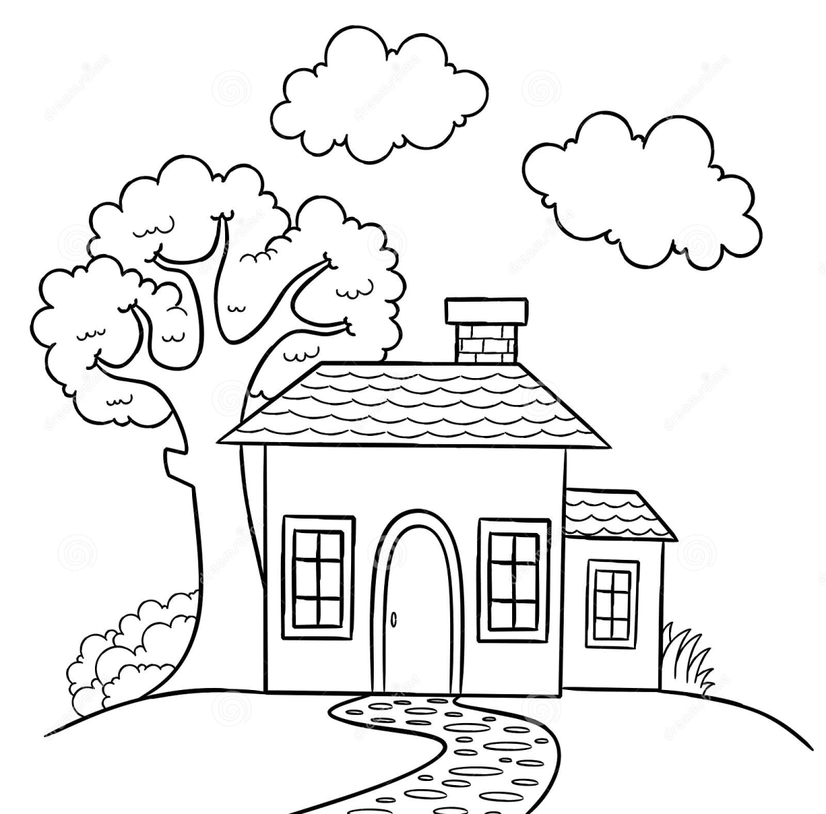 Раскраска мой дом