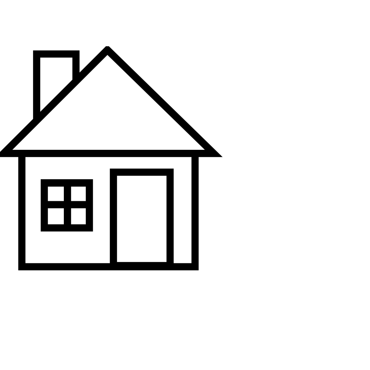 Домик контур