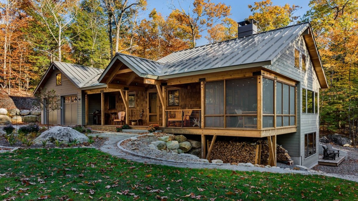 Красивые домики на природе