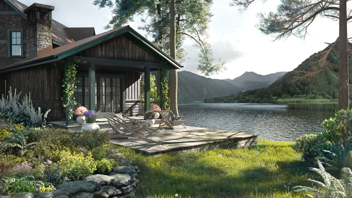 Коттедж у озера