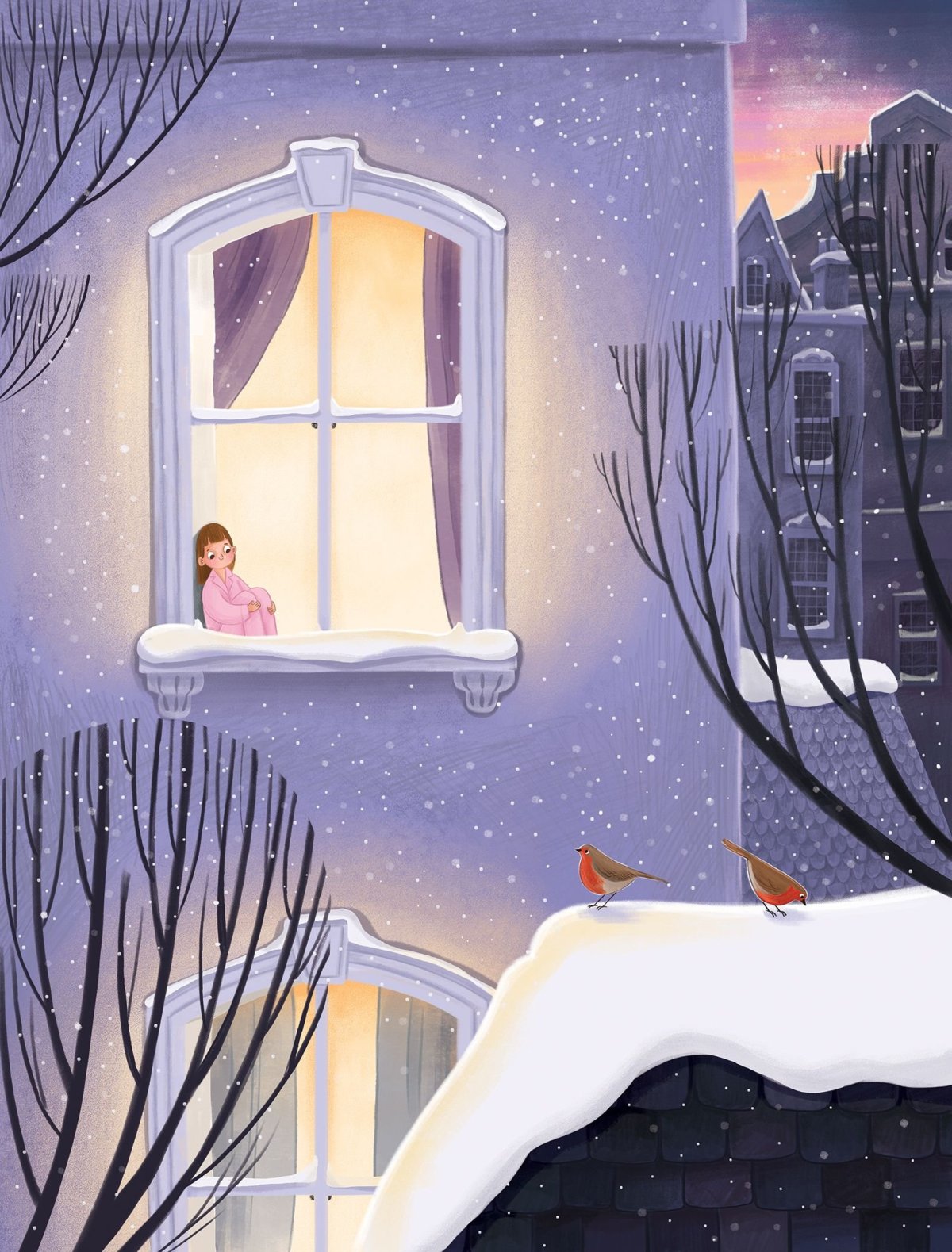 Зима за окном