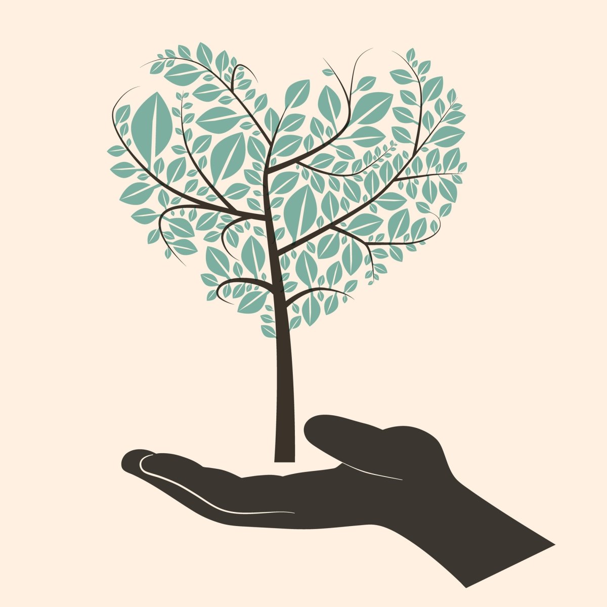 Символ дерево в руках