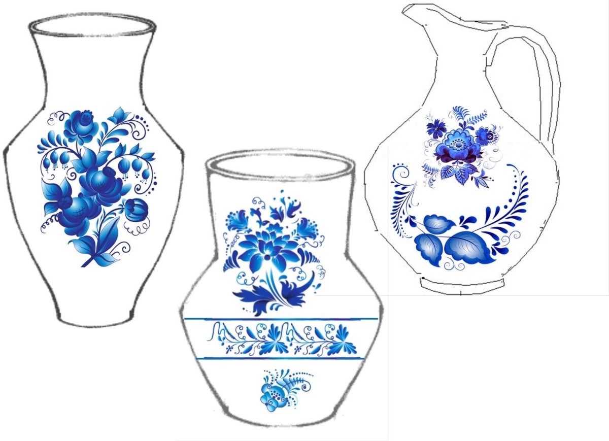 Гжель роспись