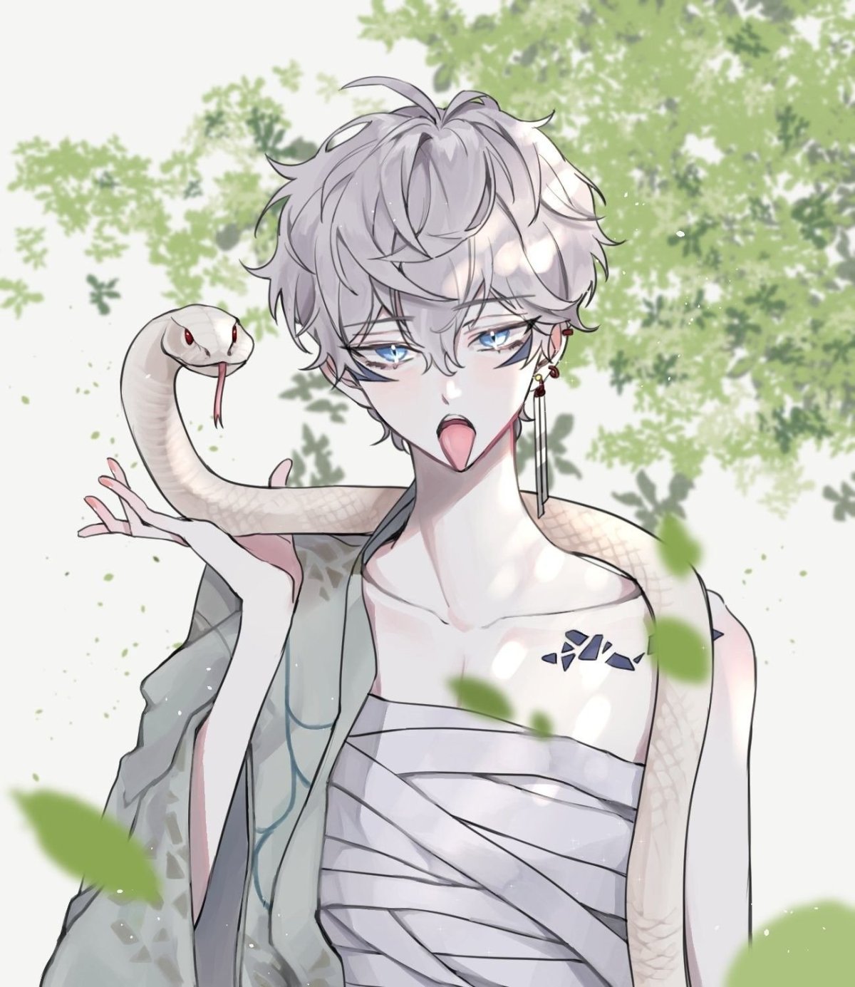 Аниме Омега кун альбинос псих