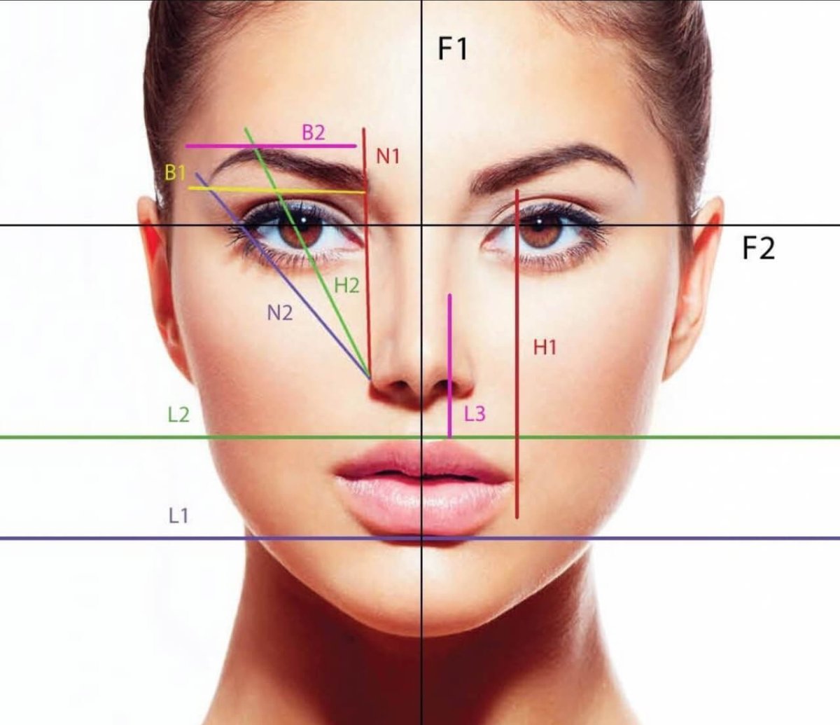 Золотое сечение лица