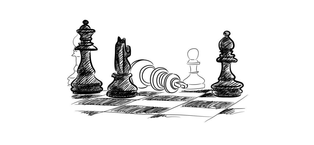 Шахматы рисунок карандашом