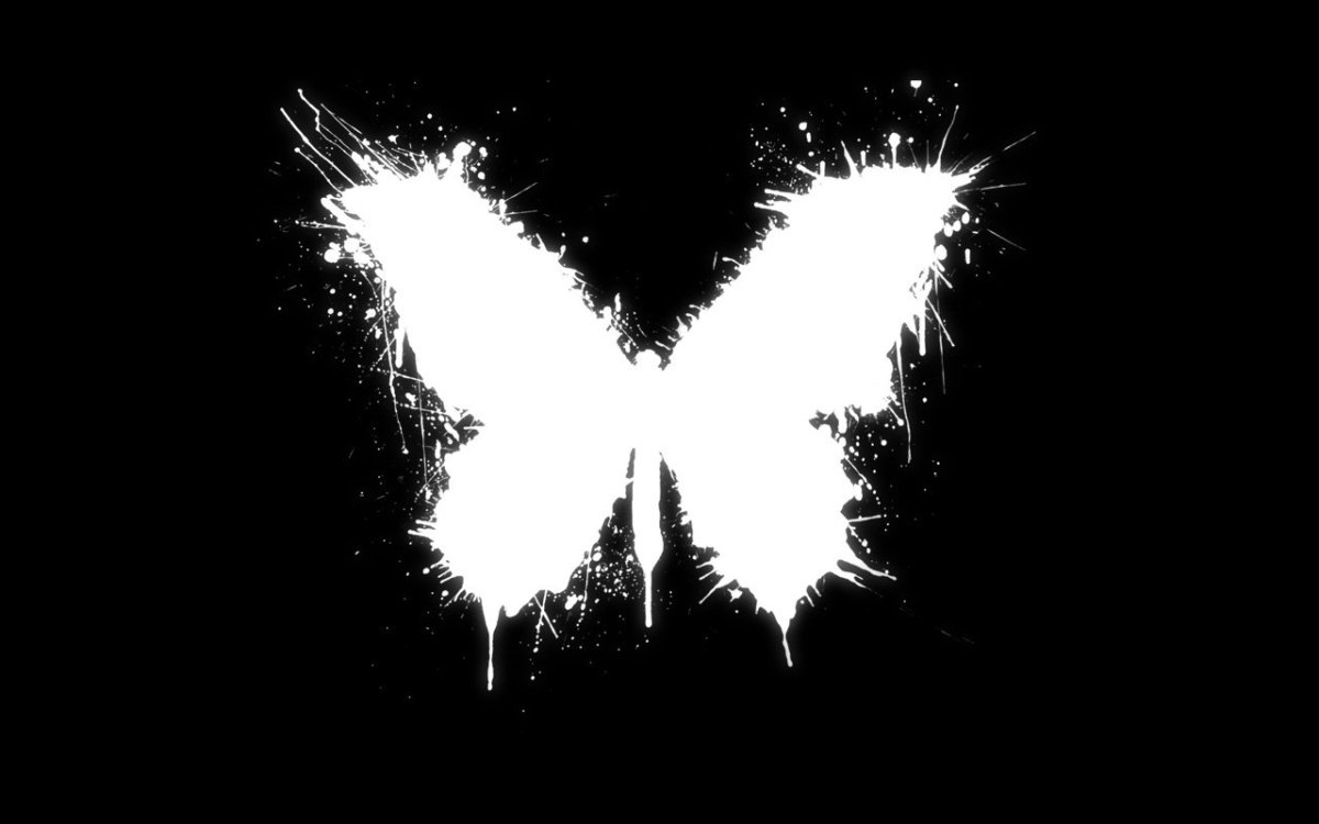 Фотообои белые бабочки