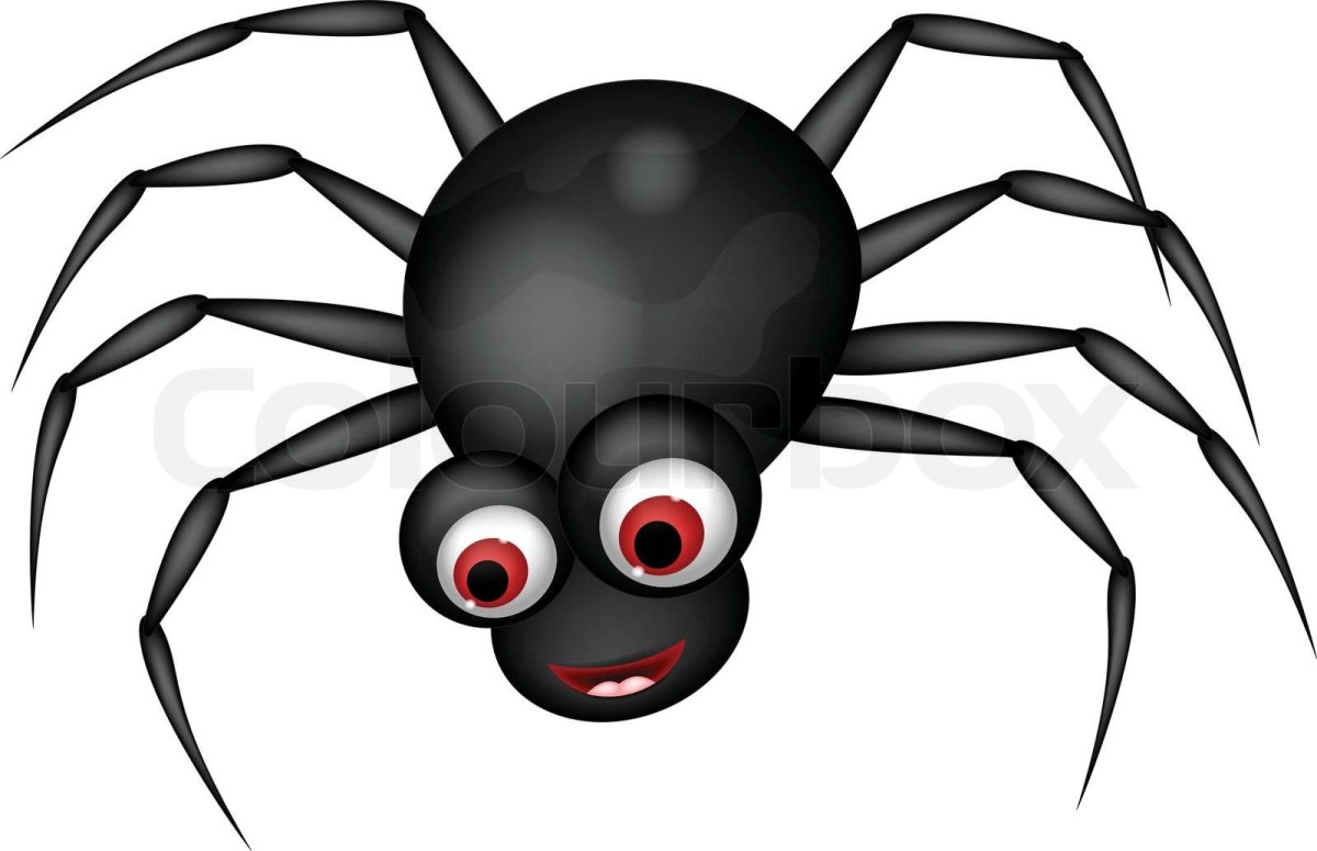 Паучок для детей на прозрачном