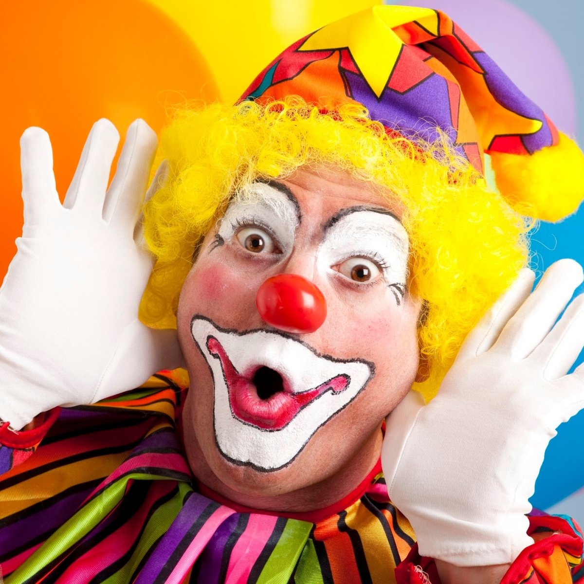 Лицо клоуна вектор