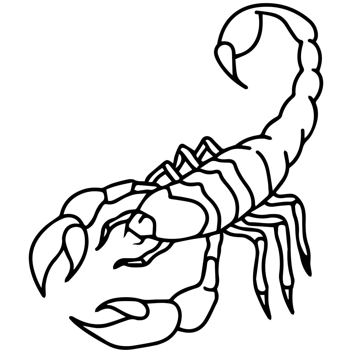 Тату Скорпион цветной