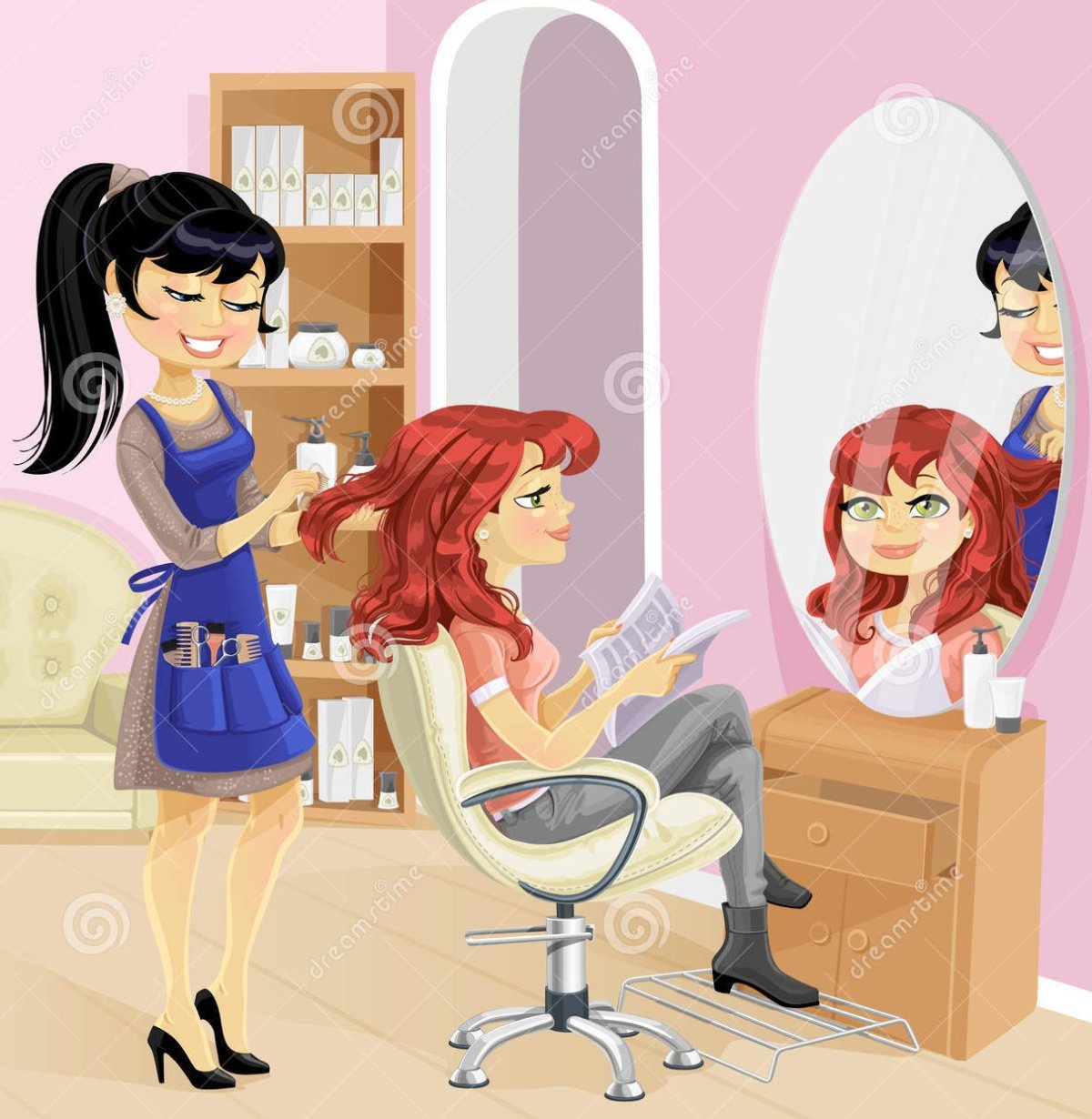 Парикмахерская картина для детей