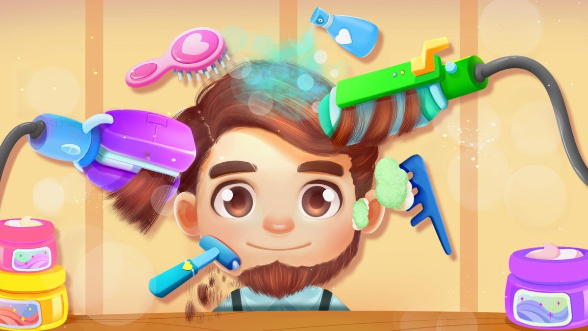 Парикмахер мультяшный