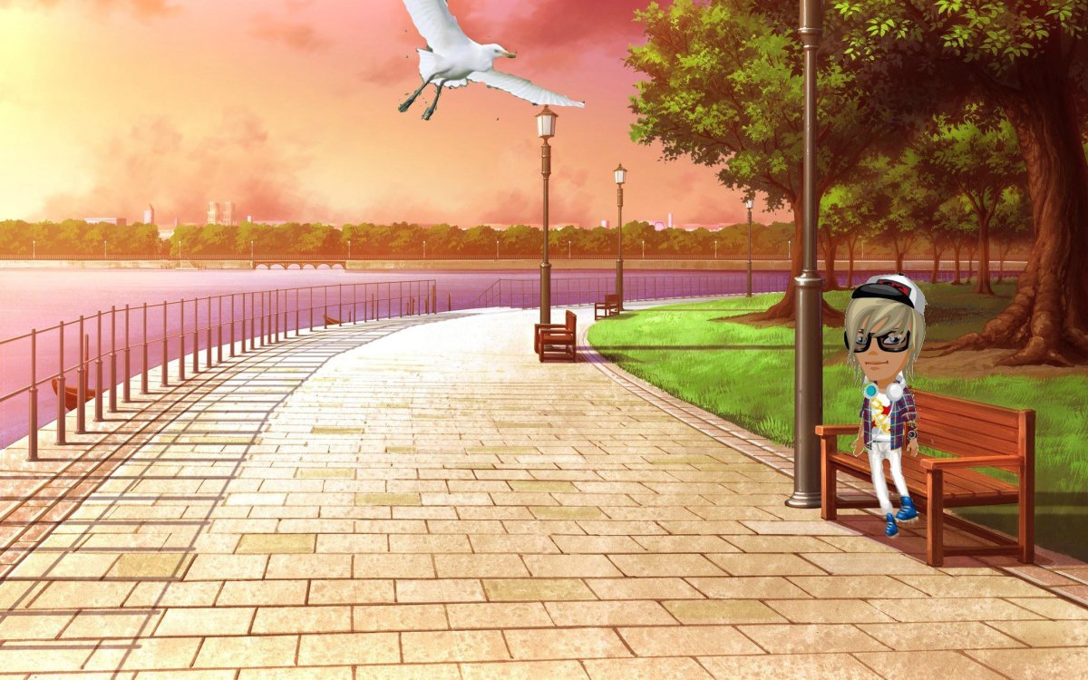 Фон улицы для гача