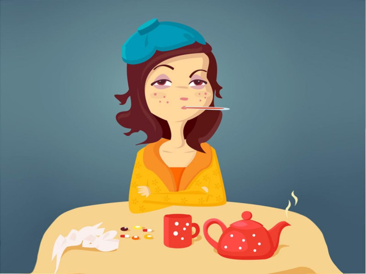 Статус болею прикольный