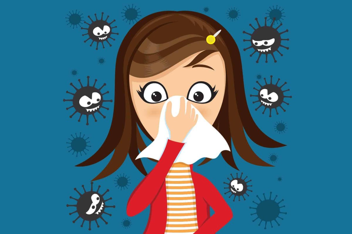 Простуда карикатура