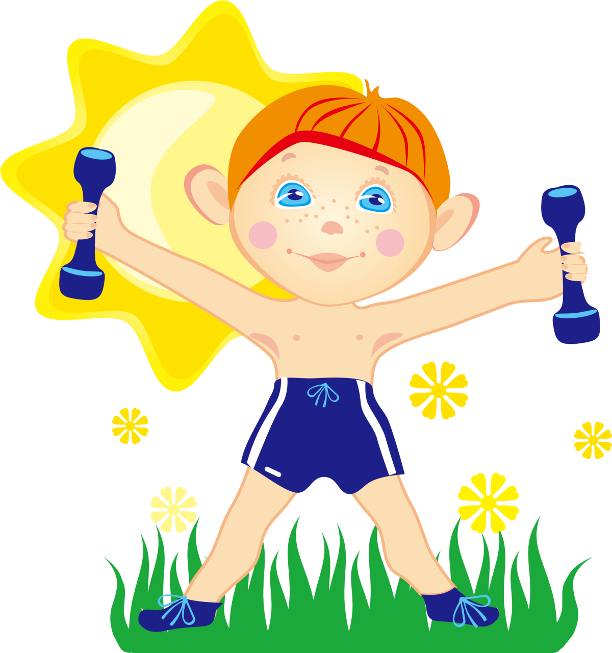 Спортсмен мультяшный