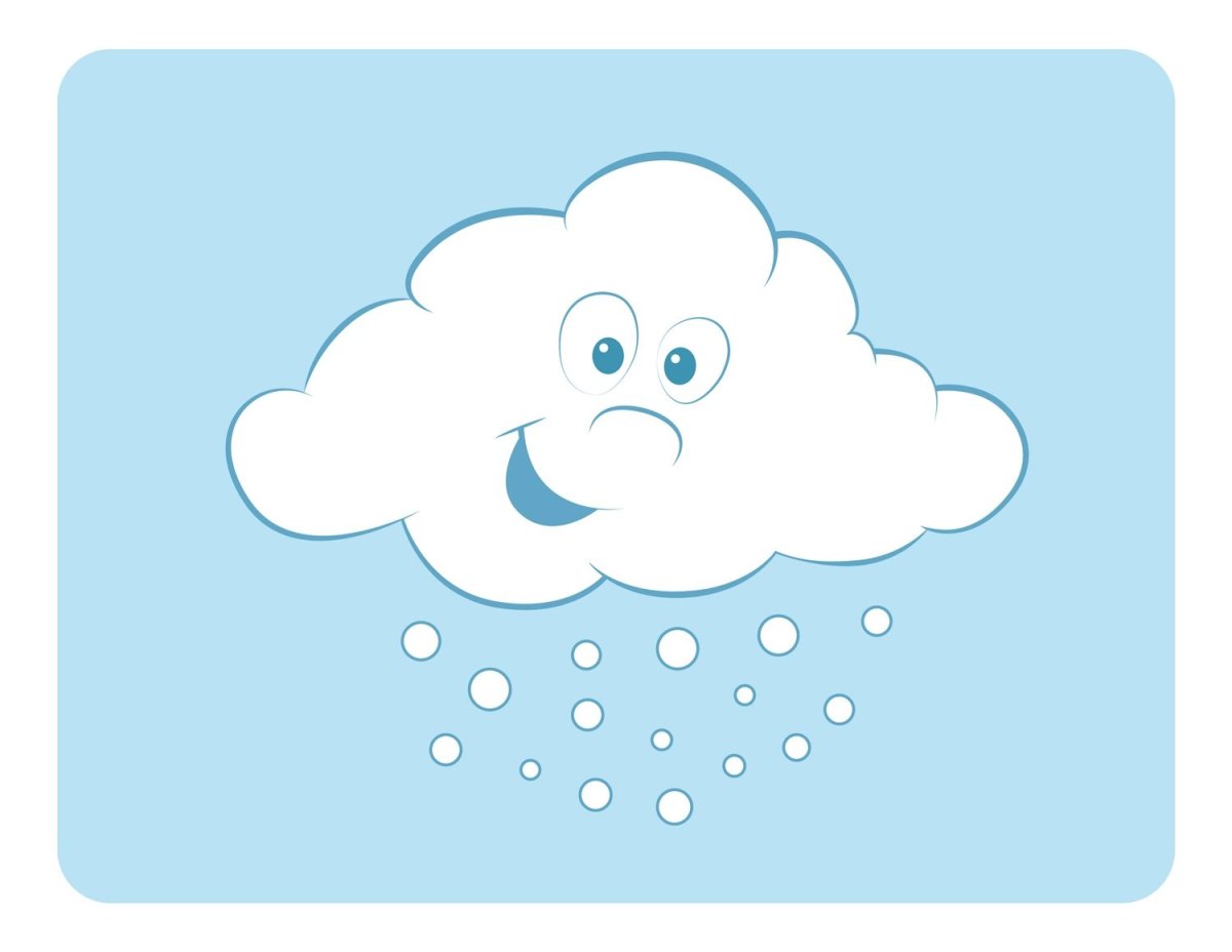 Тучка рисунок для детей