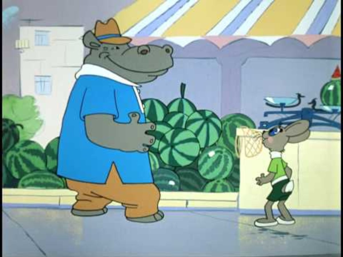 Бегемот с арбузами из ну погоди