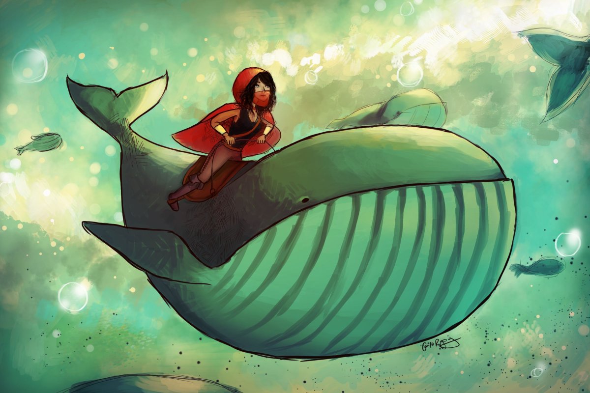 Касатка и девушка