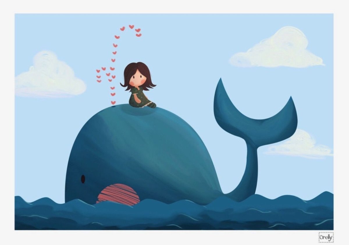 Девушка блондинка на ките