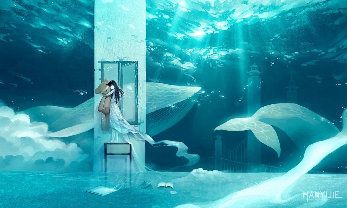 Девушка и Дельфин