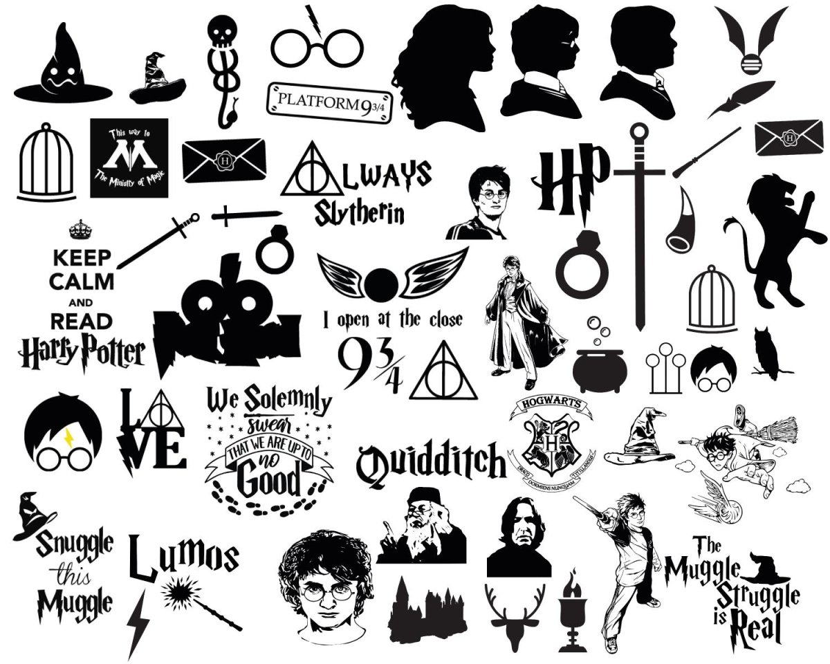 Гарри Поттер СВГ надпись